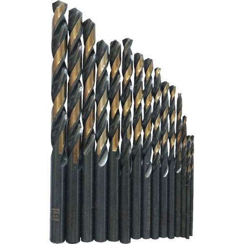 Jeu de forets s&eacute;rie courte, 29 morceaux, Acier rapide Ontario Packaging