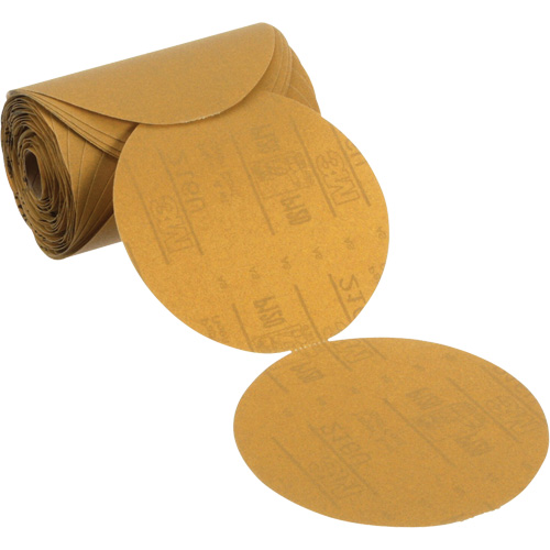 Stikit Gold Paper Sanding Disc Roll, 6" Dia., P120 Grit, Aluminum Oxide Ontario Packaging