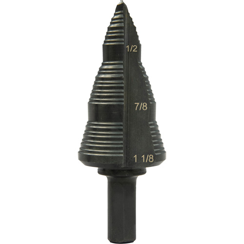 Foret &eacute;tag&eacute; &agrave; trous multiples no 9, 3/16" - 1-1/8", Acier rapide Ontario Packaging