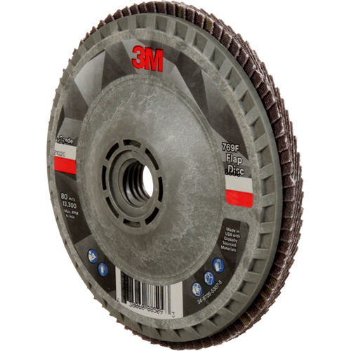 769F Quick Change Flap Disc, 4-1/2" x 5/8"-11, Type 27, 120+ Grit, Ceramic Ontario Packaging