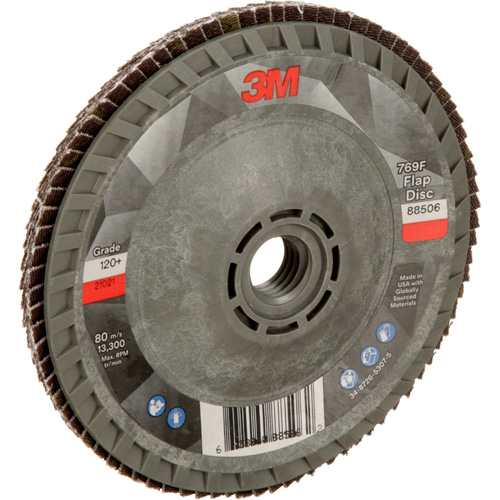 769F Quick Change Flap Disc, 4-1/2" x 5/8"-11, Type 29, 120+ Grit, Ceramic Ontario Packaging