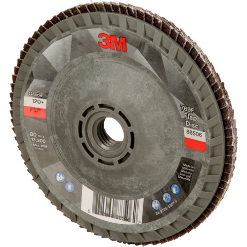 769F Quick Change Flap Disc, 4-1/2" x 5/8"-11, Type 29, 120+ Grit, Ceramic Ontario Packaging