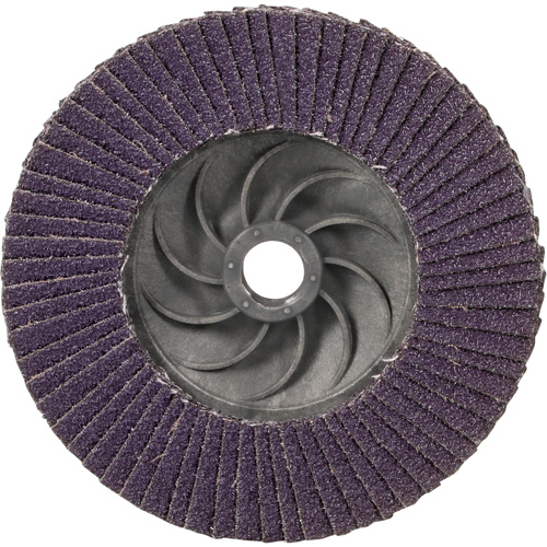 Disque &agrave; lamelles &agrave; changement rapide 769F, 4-1/2" x 5/8"-11, Type 27, Grain 40+, C&eacute;ramique Ontario Packaging