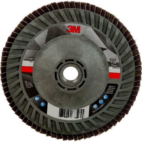 769F Quick Change Flap Disc, 5" x 5/8"-11, Type 27, 40+ Grit, Ceramic Ontario Packaging