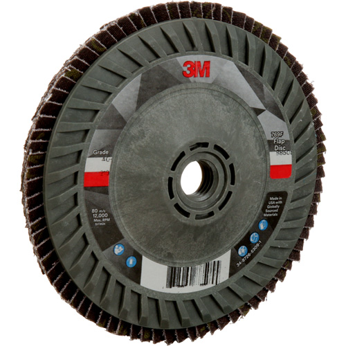 769F Quick Change Flap Disc, 5" x 5/8"-11, Type 27, 40+ Grit, Ceramic Ontario Packaging