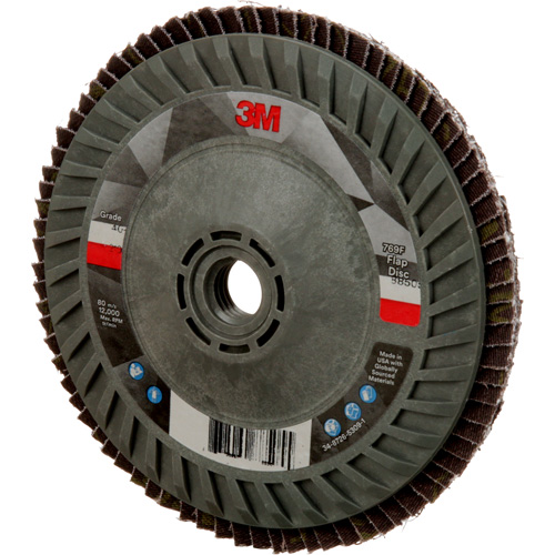 769F Quick Change Flap Disc, 5" x 5/8"-11, Type 27, 40+ Grit, Ceramic Ontario Packaging
