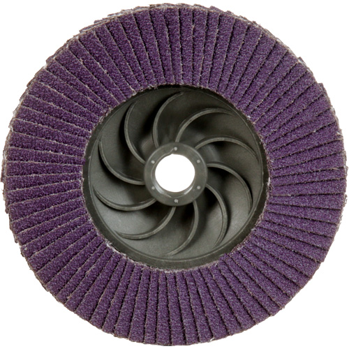 Disque &agrave; lamelles &agrave; changement rapide 769F, 4-1/2" x 5/8"-11, Type 27, Grain 60+, C&eacute;ramique Ontario Packaging