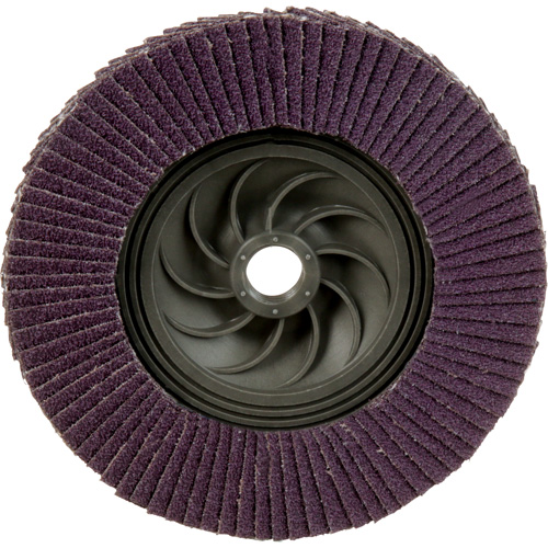 Disque &agrave; lamelles &agrave; changement rapide 769F, 5" x 5/8"-11, Type 27, Grain 60+, C&eacute;ramique Ontario Packaging