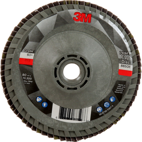 769F Quick Change Flap Disc, 4-1/2" x 5/8"-11, Type 29, 60+ Grit, Ceramic Ontario Packaging