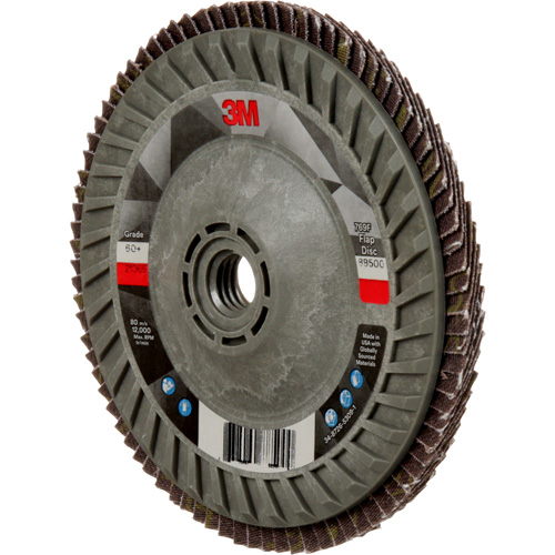 Disque &agrave; lamelles &agrave; changement rapide 769F, 5" x 5/8"-11, Type 29, Grain 60+, C&eacute;ramique Ontario Packaging