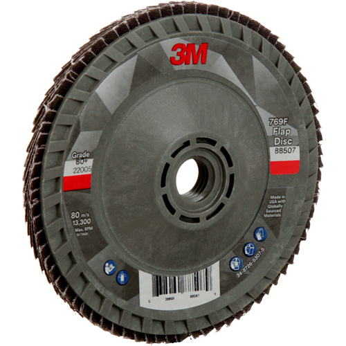 769F Quick Change Flap Disc, 4-1/2" x 5/8"-11, Type 29, 80+ Grit, Ceramic Ontario Packaging