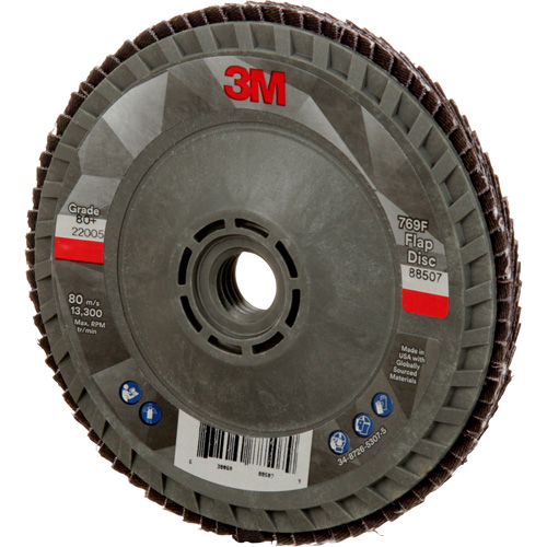 769F Quick Change Flap Disc, 4-1/2" x 5/8"-11, Type 29, 80+ Grit, Ceramic Ontario Packaging