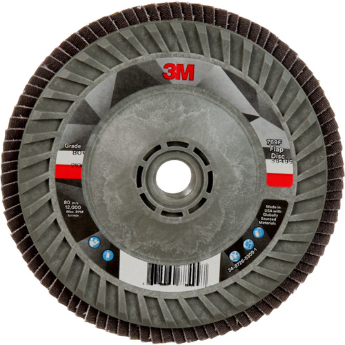 769F Quick Change Flap Disc, 5" x 5/8"-11, Type 29, 80+ Grit, Ceramic Ontario Packaging