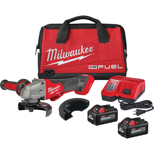 Trousse de meuleuse &agrave; frein sans blocage avec interrupteur &agrave; palette One-Key M18 Fuel, Roue de 4-1/2" ou 5", 18 V Ontario Packaging