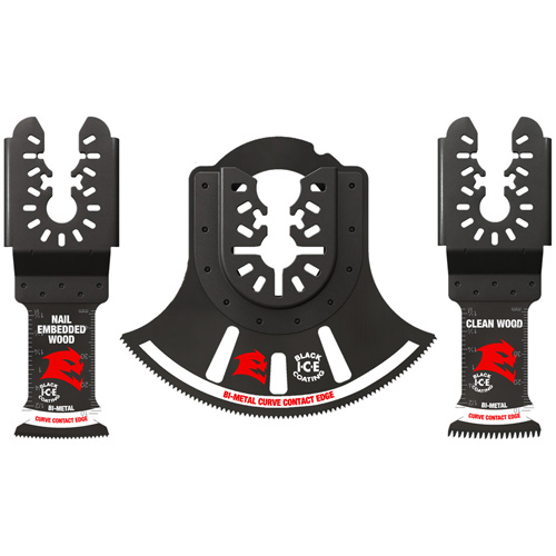 3-Piece Universal Fit Bi-Metal Oscillating Blade Set Ontario Packaging