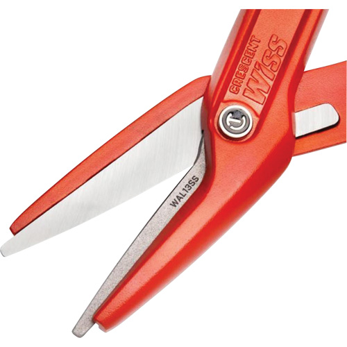Cisaille d'&eacute;tain en aluminium dentel&eacute; de 13" avec poign&eacute;e tremp&eacute;e, Longueur de coupe de 3", Coupe Droit Ontario Packaging