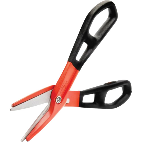 Cisaille d'&eacute;tain en aluminium dentel&eacute; de 13" avec poign&eacute;e tremp&eacute;e, Longueur de coupe de 3", Coupe Droit Ontario Packaging
