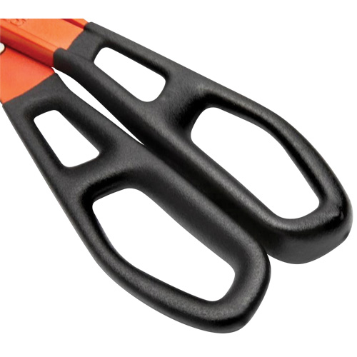 Cisaille d'&eacute;tain en aluminium dentel&eacute; de 13" avec poign&eacute;e tremp&eacute;e, Longueur de coupe de 3", Coupe Droit Ontario Packaging