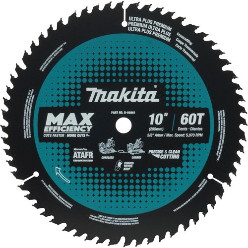 Carbide-Tipped Max Efficiency Miter Saw Blade, 12", 80 Teeth, Wood Use Ontario Packaging