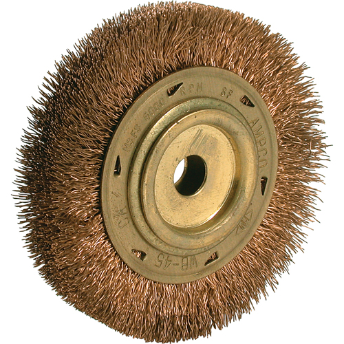 Brosse &agrave; fils cr&ecirc;p&eacute;s pour outils &eacute;lectriques, 6" dia., Arbre 5/8" Ontario Packaging