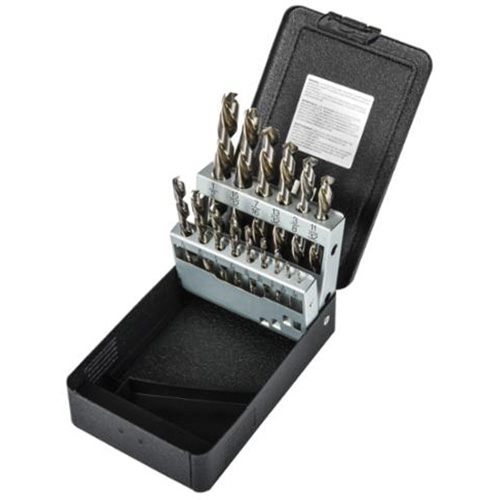 Jobber Length Drill Bit Set, 15 Pieces, High Speed Steel Ontario Packaging
