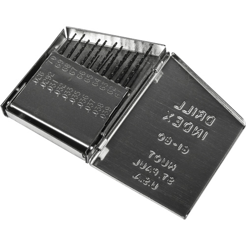 Jobber Length Drill Bit Set, 20 Pieces, High Speed Steel Ontario Packaging