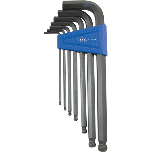 Ball Nose Hex Key Set, 7 Pcs., Metric Ontario Packaging
