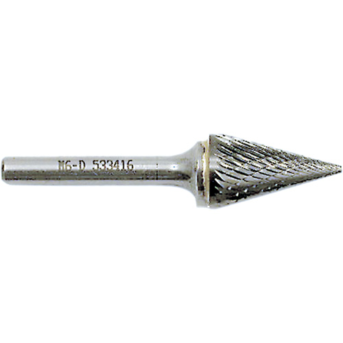 Fraise conique M4-D JET-KUT, 3/8" dia., 1/4" Tige, 5/8" Prof. de la coupe Ontario Packaging