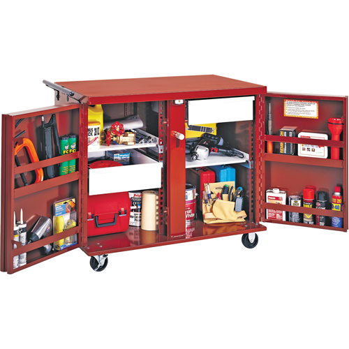 Rolling Work Bench, 43-7/8" W x 38-1/2" H x 26-7/8" D, 21.7 Cubic Feet Capacity Ontario Packaging