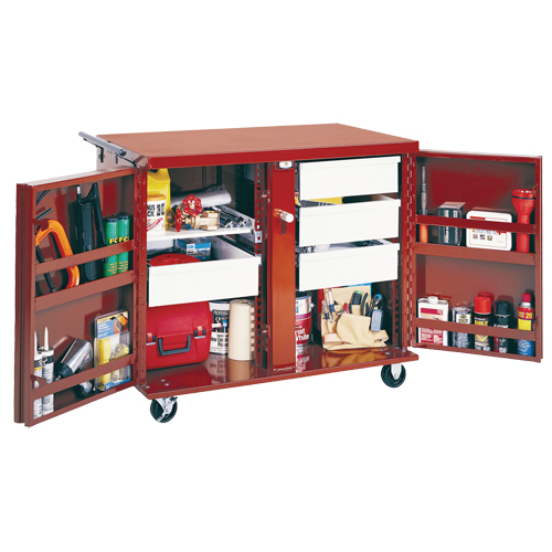 Rolling Work Bench, 49-7/8" W x 40-5/8" H x 26-7/8" D, 24.6 Cubic Feet Capacity Ontario Packaging