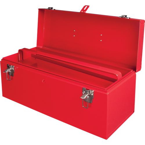 Coffre &agrave; outils portatif ATB100 avec plateau en m&eacute;tal pour outils, 8-3/4" P x 21" la x 9" h, Rouge Ontario Packaging
