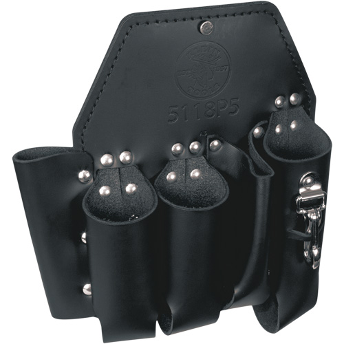 Tool Pouch, Multiple Tool Holder, Leather, 5 Pockets Ontario Packaging