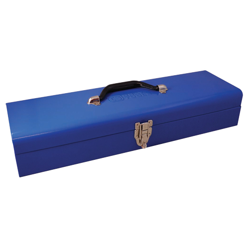 Low Profile Utility Tool Box, 20" D x 6-1/4" W x 5" H, Blue Ontario Packaging
