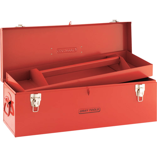 Coffre &agrave; outils, 10-3/4" P x 25-1/2" la x 10" h, Rouge Ontario Packaging