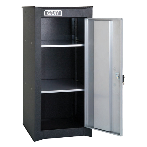 Side Rider Cabinet, 2 Drawers, 14-3/4" W x 18" D x 33-3/4" H, Black Ontario Packaging
