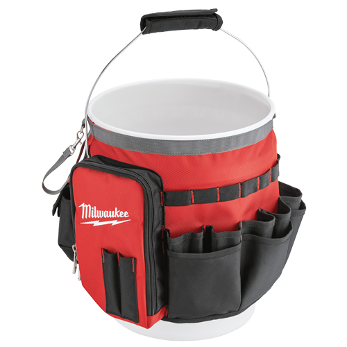 Bucket Organizer Bag, 10" L x 10" W x 13-1/2" H, Nylon, Red Ontario Packaging