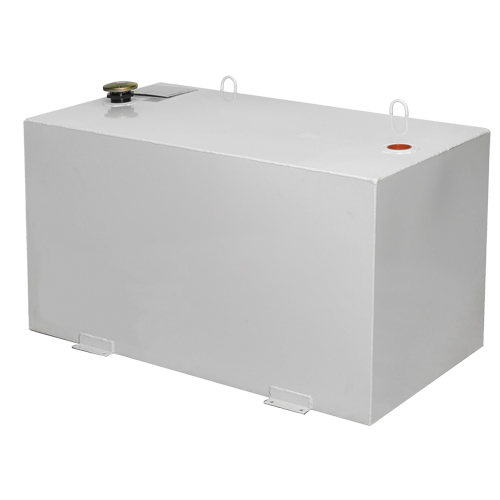 R&eacute;servoir de transfert pour carburant en acier, Acier, Capacit&eacute; 100 gal., Blanc Ontario Packaging