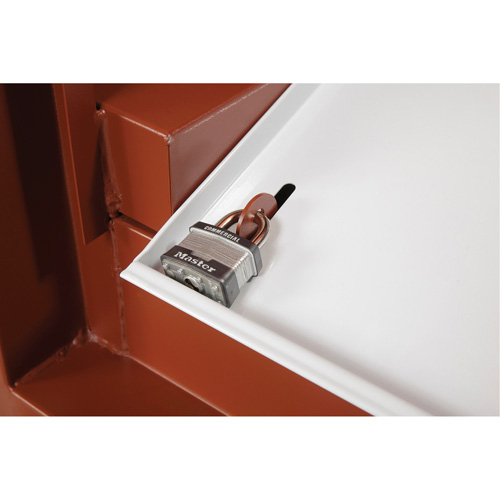 Field Office Jobsite Box, 33" W x 63" D x 80" H, Steel, Red Ontario Packaging