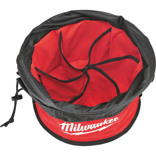 Parachute Organizer Bag, 11-4/5" L x 11-4/5" W x 11" H, Nylon, Black/Red Ontario Packaging