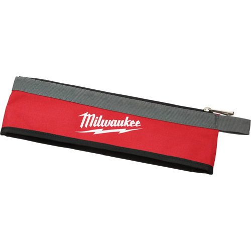 Multi-Size Zipper Pouches - Set of 3, Canvas, 3 Pockets, Black/Red Ontario Packaging