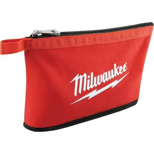 Coloured Zippered Pouches - Set of 3, Canvas, 3 Pockets, Black/Red Ontario Packaging