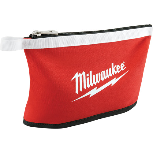Coloured Zippered Pouches - Set of 3, Canvas, 3 Pockets, Black/Red Ontario Packaging