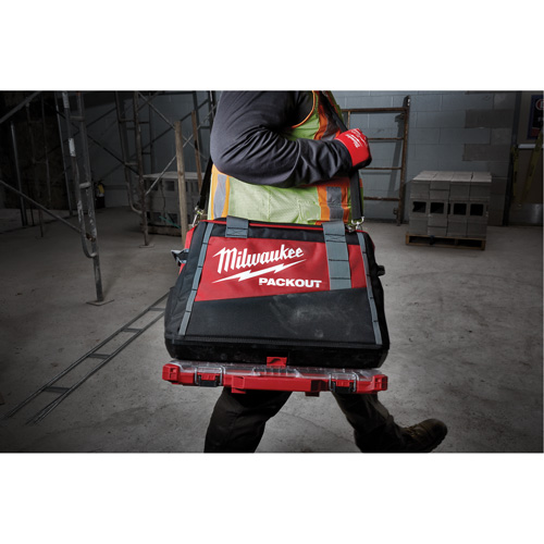 Packout Tool Bag, Ballistic Nylon, 8 Pockets, Black/Red Ontario Packaging