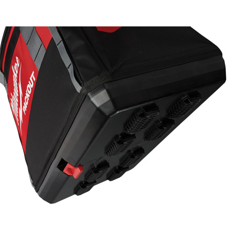 Packout Tool Bag, Ballistic Nylon, 8 Pockets, Black/Red Ontario Packaging