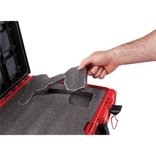Packout Tool Case with Customizable Insert, 20-7/10" x 15-1/5" x 6-1/5", Black/Red Ontario Packaging