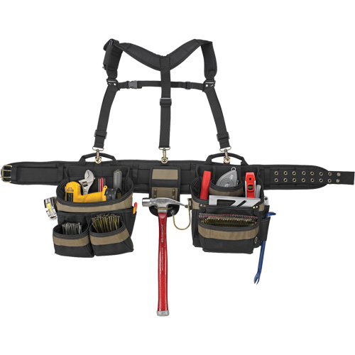 Deluxe Tool Belt, Polyester, Black Ontario Packaging