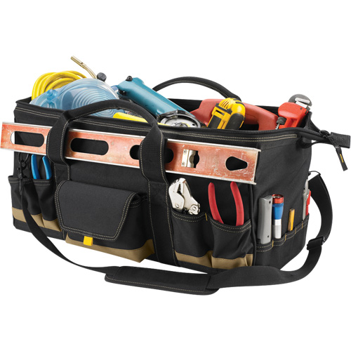 Sac &agrave; outils MEGAMOUTH, Polyester, 32 pochettes, Noir Ontario Packaging
