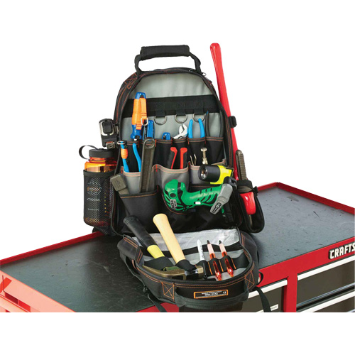 Sac &agrave; dos pour outils 5843 Arsenal, 13-1/2" lo x 8-1/2" la, Noir, Polyester Ontario Packaging