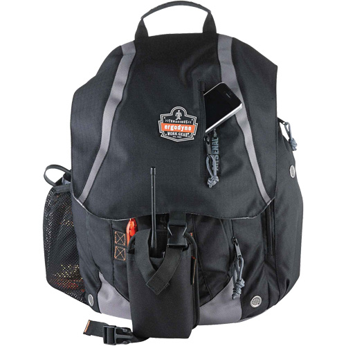 Arsenal&reg; 5143 Tool Backpack, 15" L x 8" W, Black, Polyester Ontario Packaging