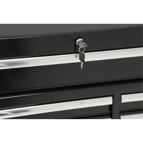 Chariot &agrave; outils industriel, 11 tiroirs, 41" la x 18-3/4" p x 39-1/3" h, Noir Ontario Packaging